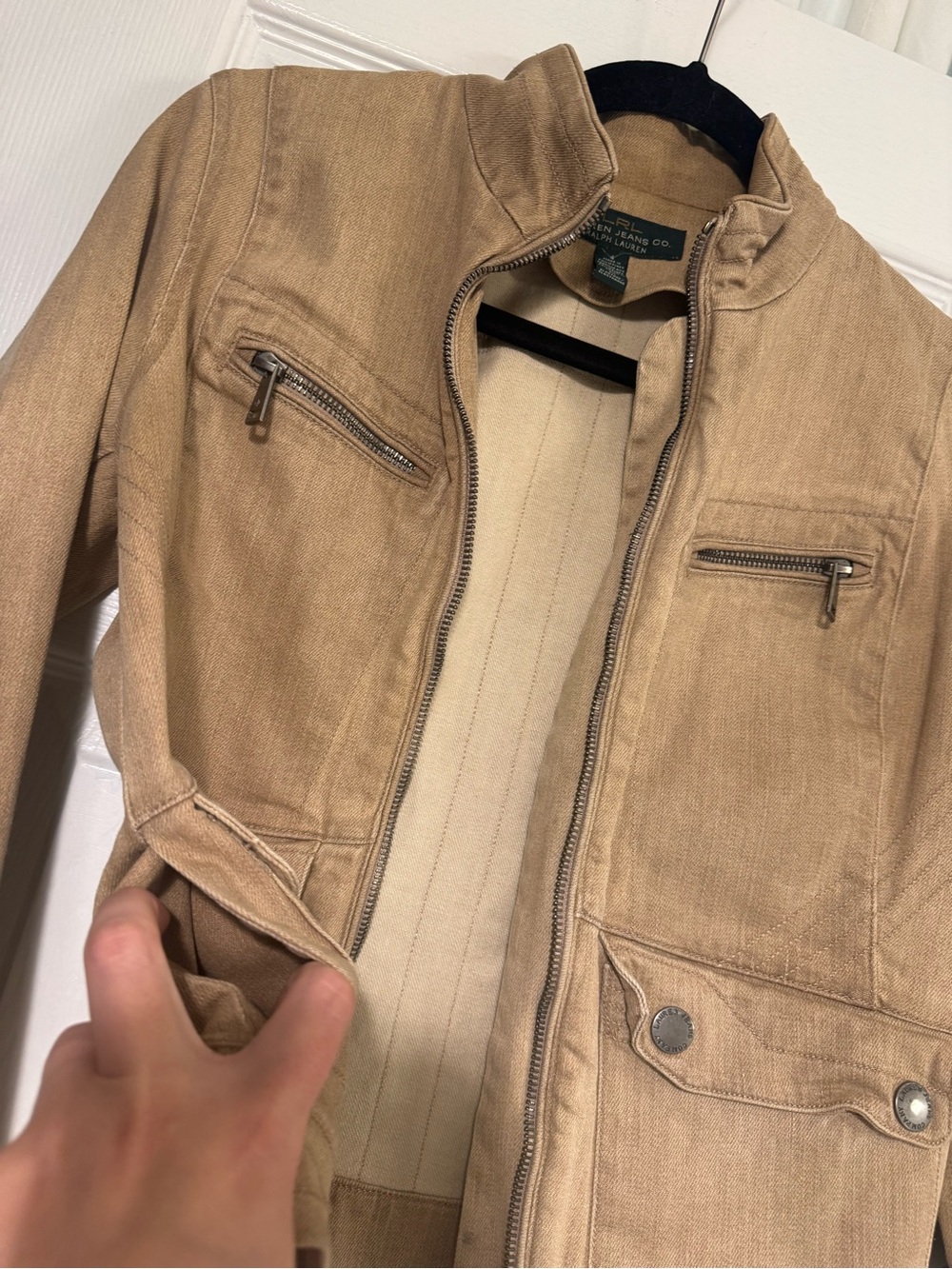 Ralph Lauren Tan Denim Jacket - Picture 7 of 10